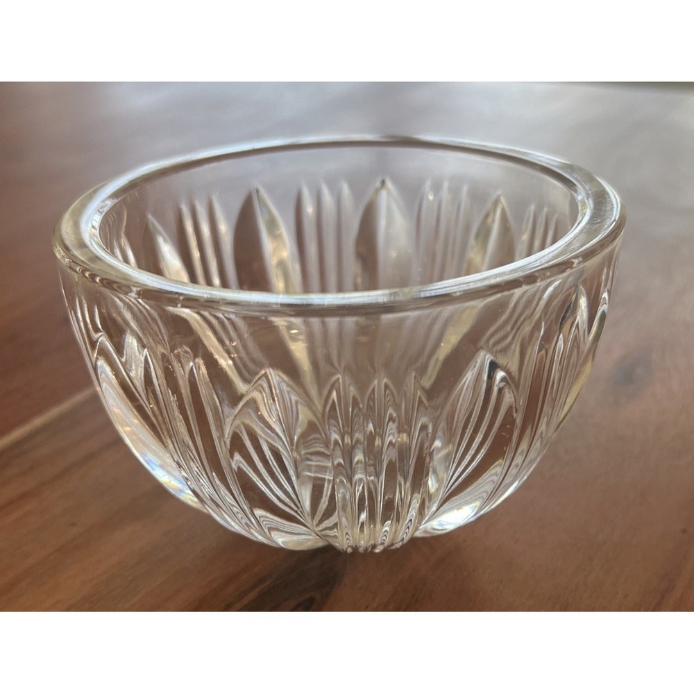 Kosta Boda Signed‎ Opus Cut Crystal Round Bowl Sweden 4 1/2''